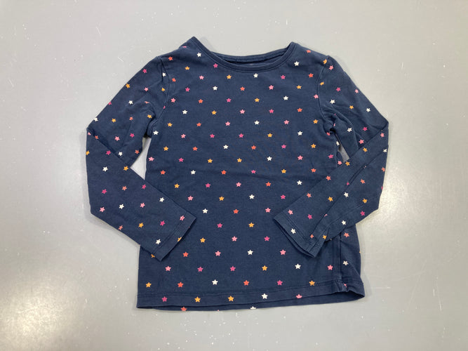 T-shirt m.l bleu marine étoiles multicolores, moins cher chez Petit Kiwi