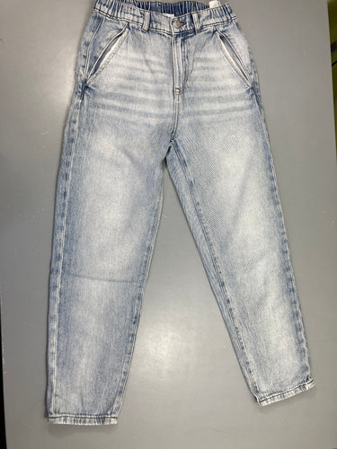Jeans effet délavé taille élastique, moins cher chez Petit Kiwi