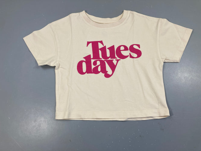 T-shirt m.c court beige tuesday, moins cher chez Petit Kiwi