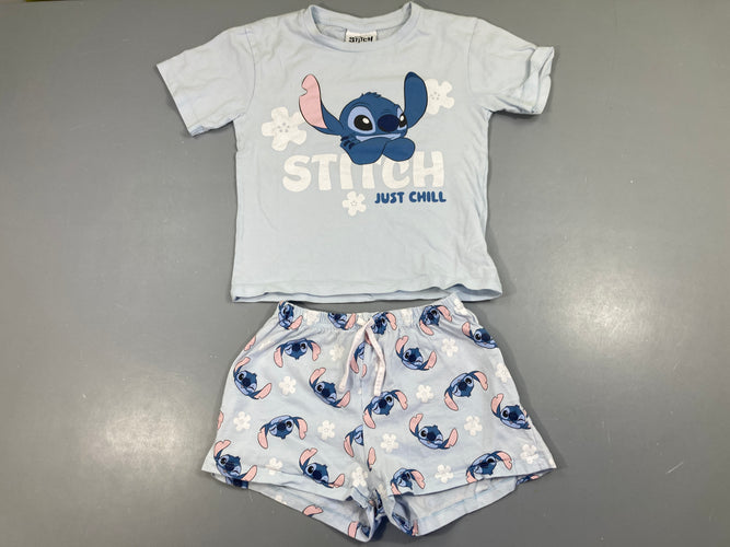 Pyjashort 2pcs jersey bleu Stitch, moins cher chez Petit Kiwi