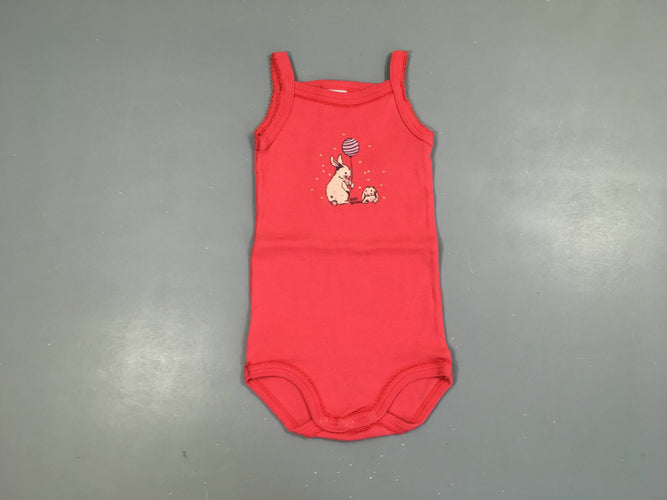 Body fines bretelles rose lapin, moins cher chez Petit Kiwi