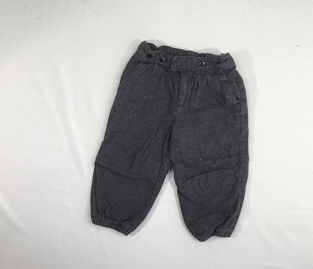 Pantalon gris foncé chevrons doublé jersey