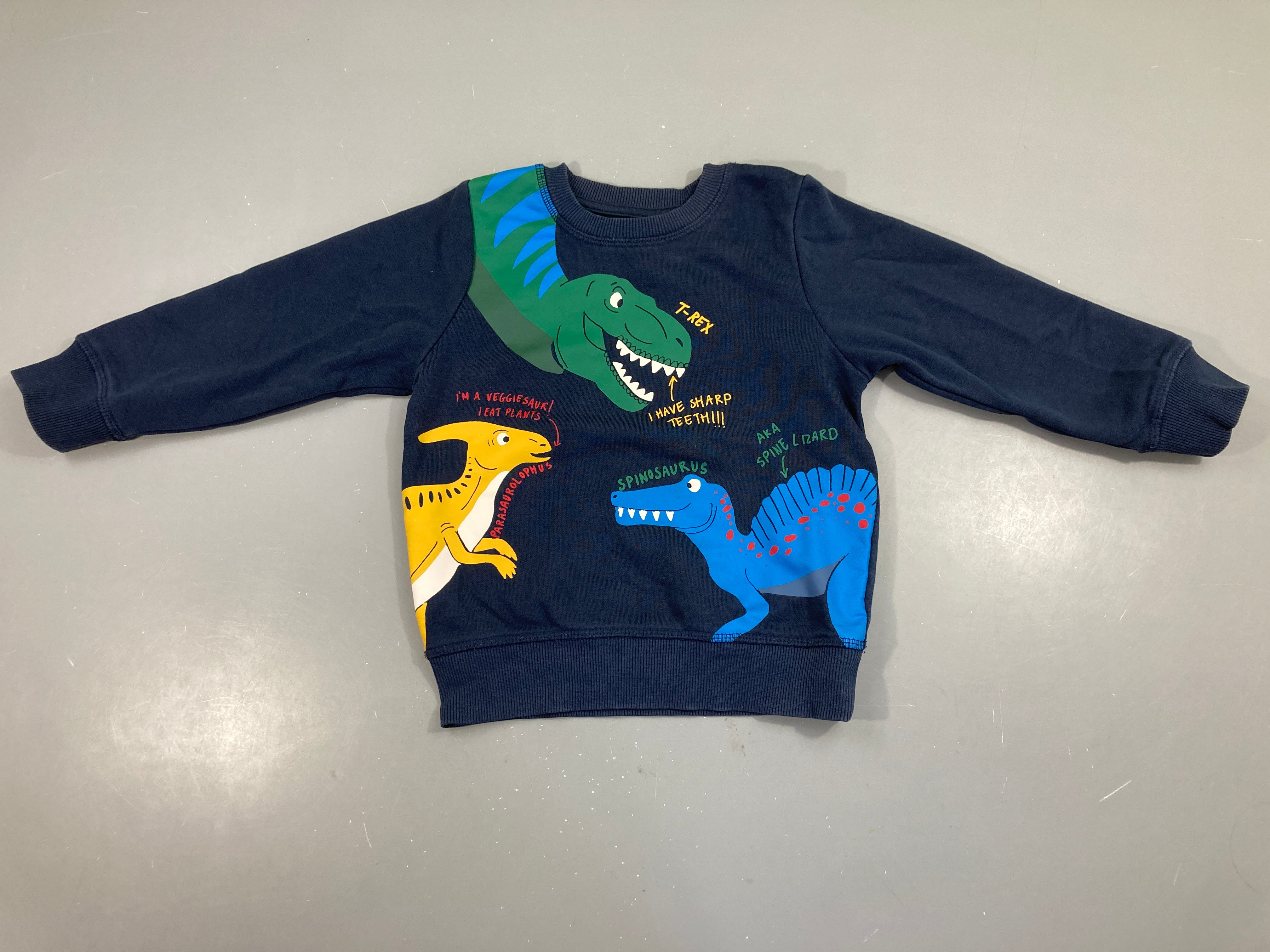 Sweat bleu foncé dinos