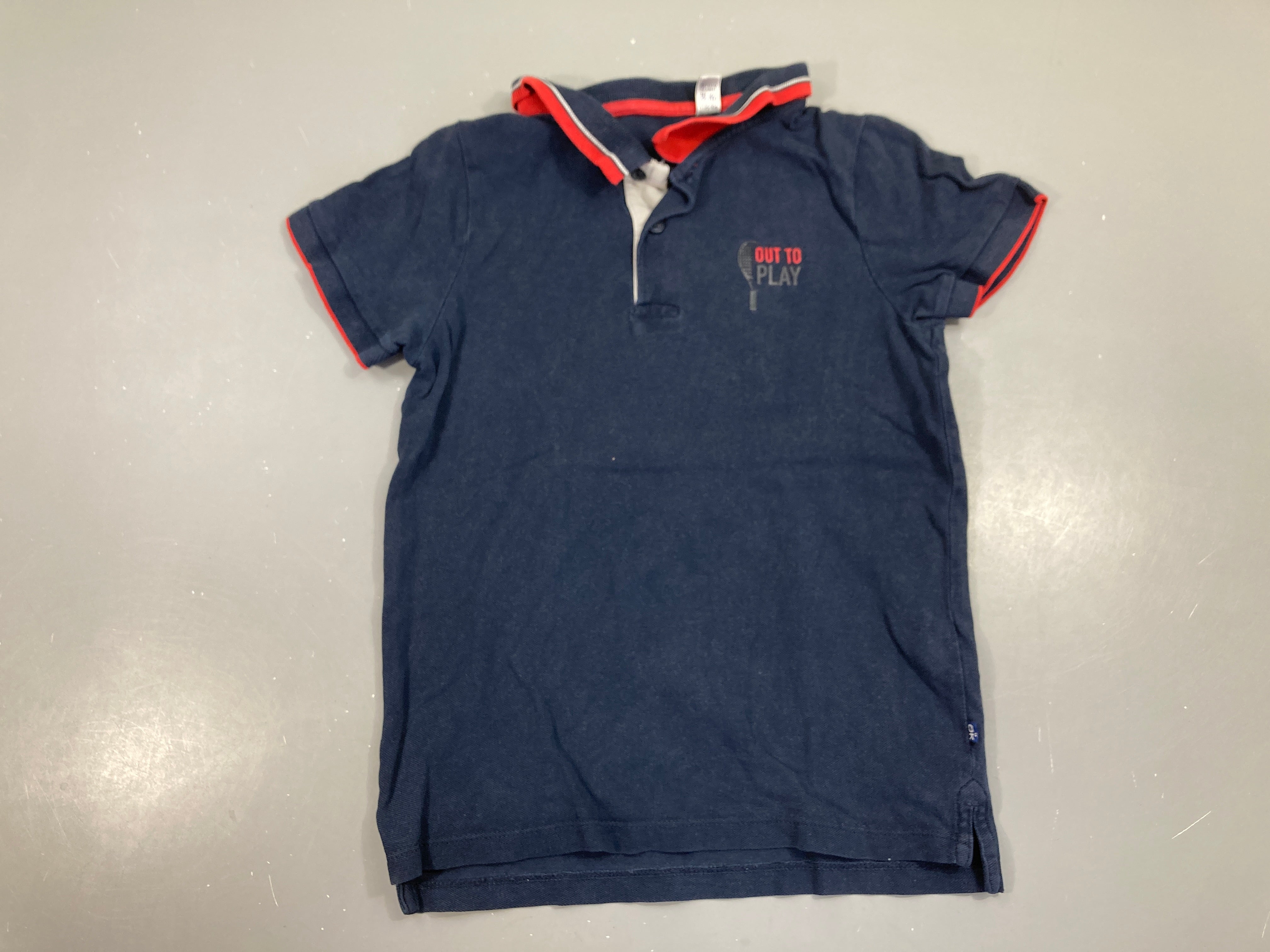 Polo m.c bleu foncé out to play