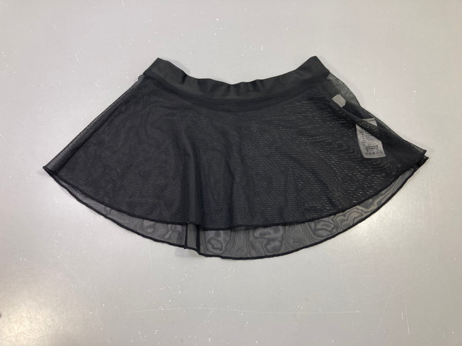 Jupette danse voile résille noire, taille élastique, moins cher chez Petit Kiwi