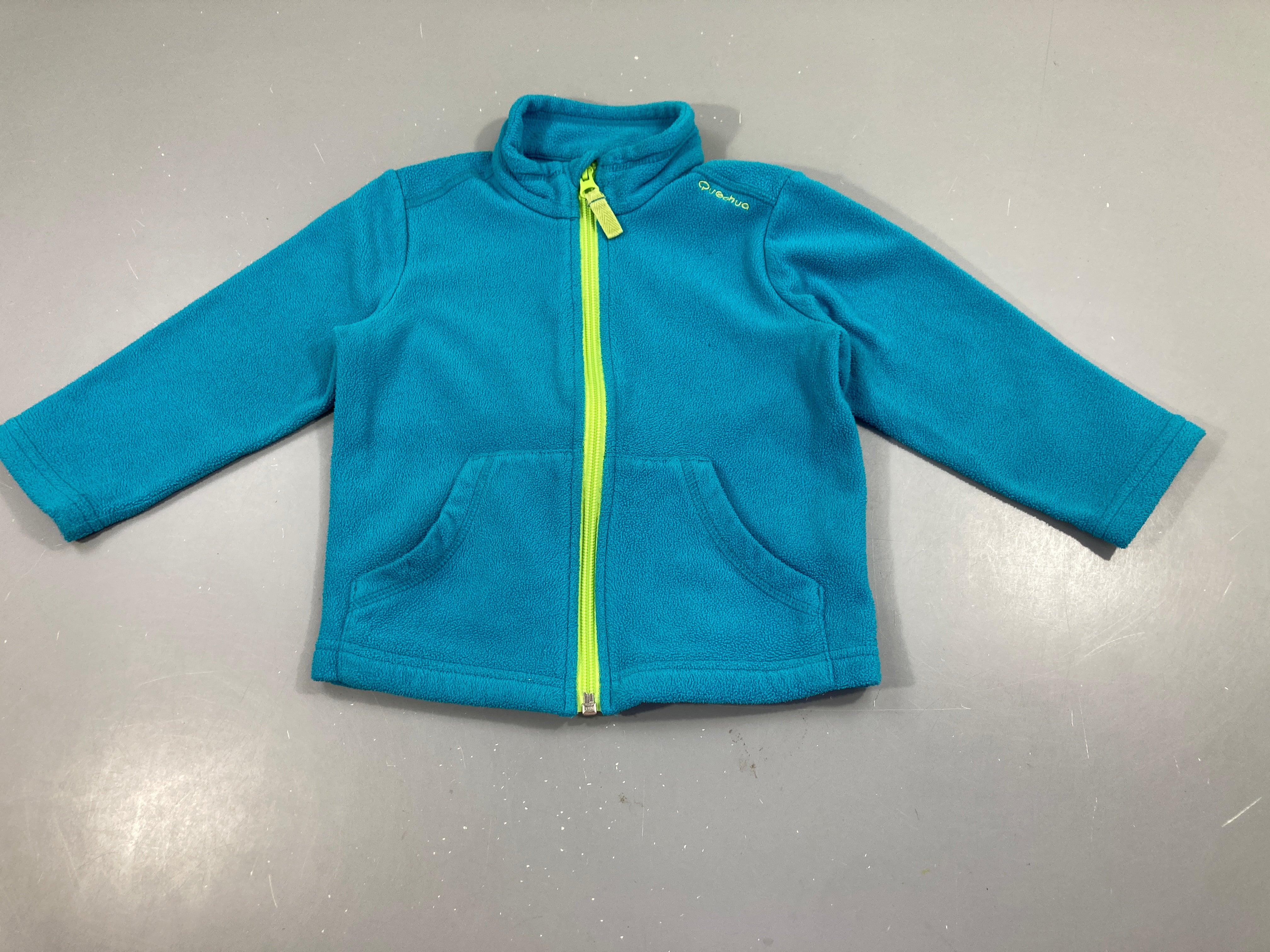 Polar zippé turquoise
