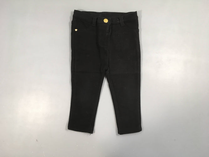 Pantalon molleton noir, moins cher chez Petit Kiwi