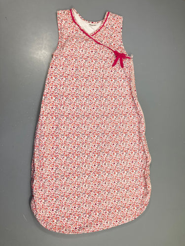 Sac de couchage s.m blanc fleuri rose, moins cher chez Petit Kiwi