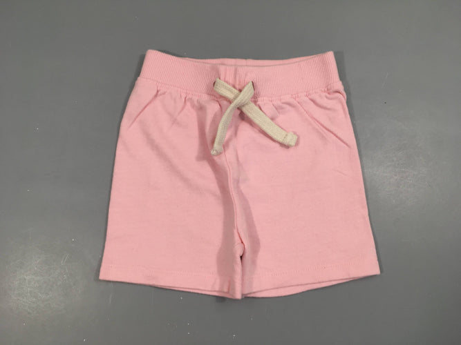 Short molleton rose, bouloché, moins cher chez Petit Kiwi