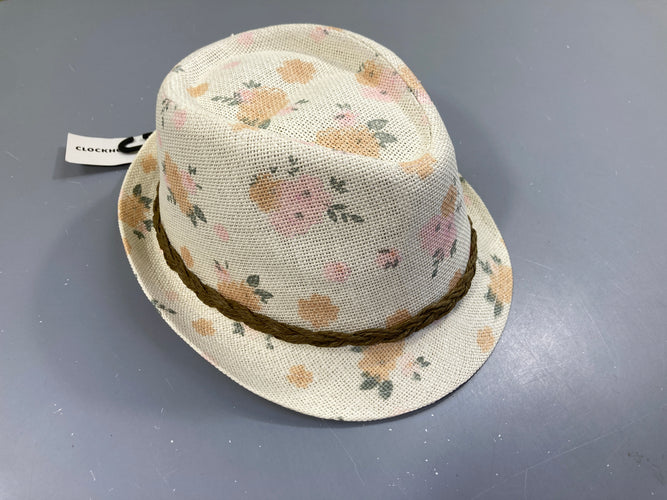 NEUF chapeau paille fleuri tresse, moins cher chez Petit Kiwi
