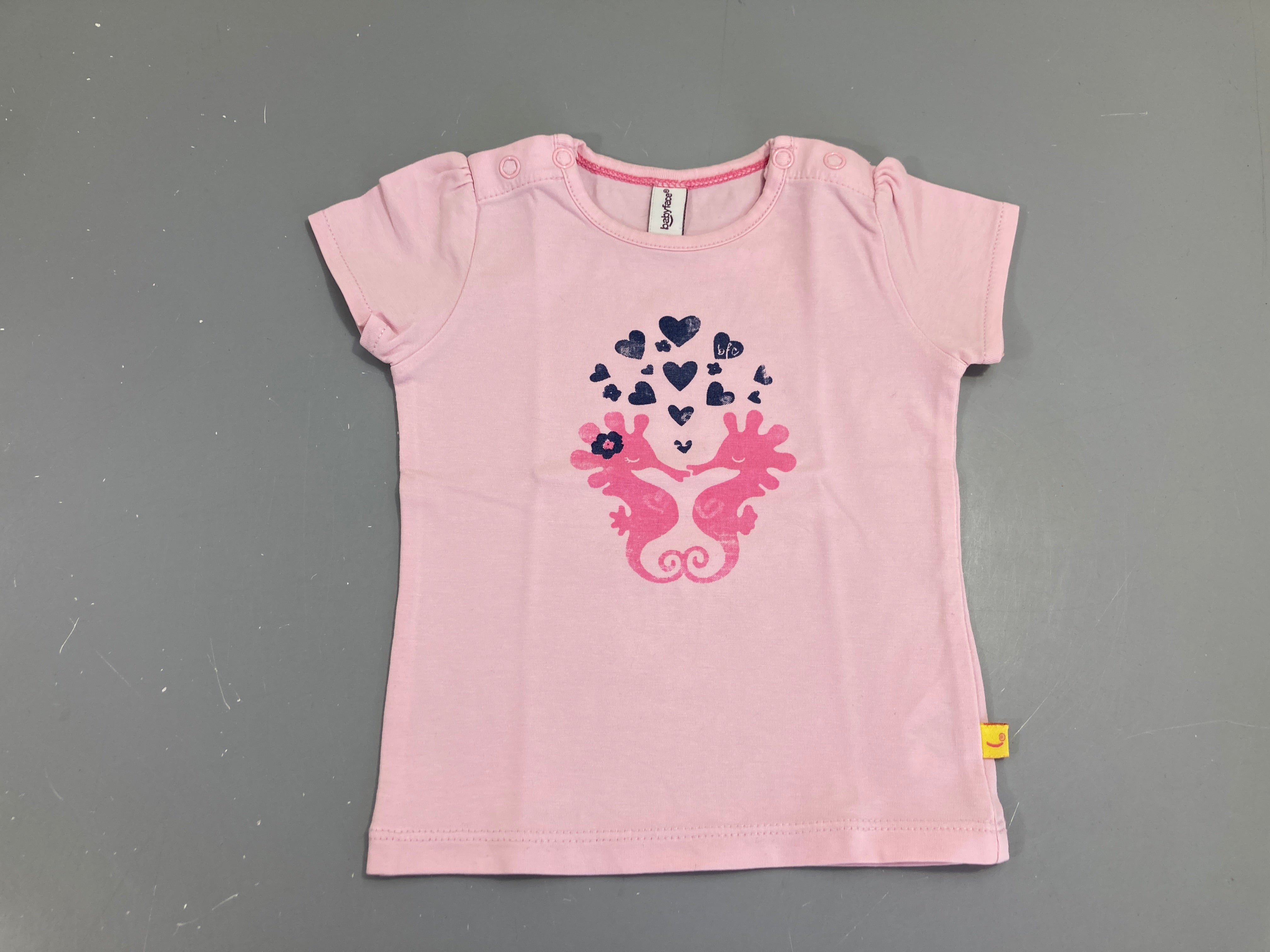 T-shirt m.c rose hippocampes