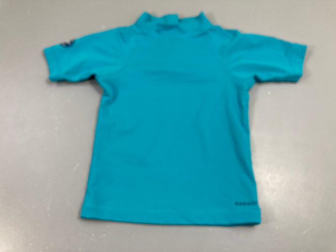 T-shirt m.c turquoise anti UV , nabaiji, taille estimée, moins cher chez Petit Kiwi