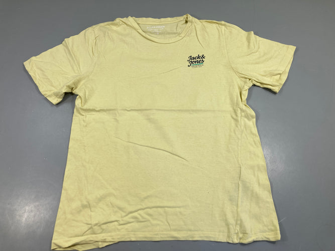 T-shirt m.c jaune pâle, moins cher chez Petit Kiwi