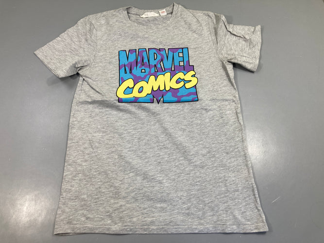 T-shirt m.c gris clair, MARVEL comics, moins cher chez Petit Kiwi