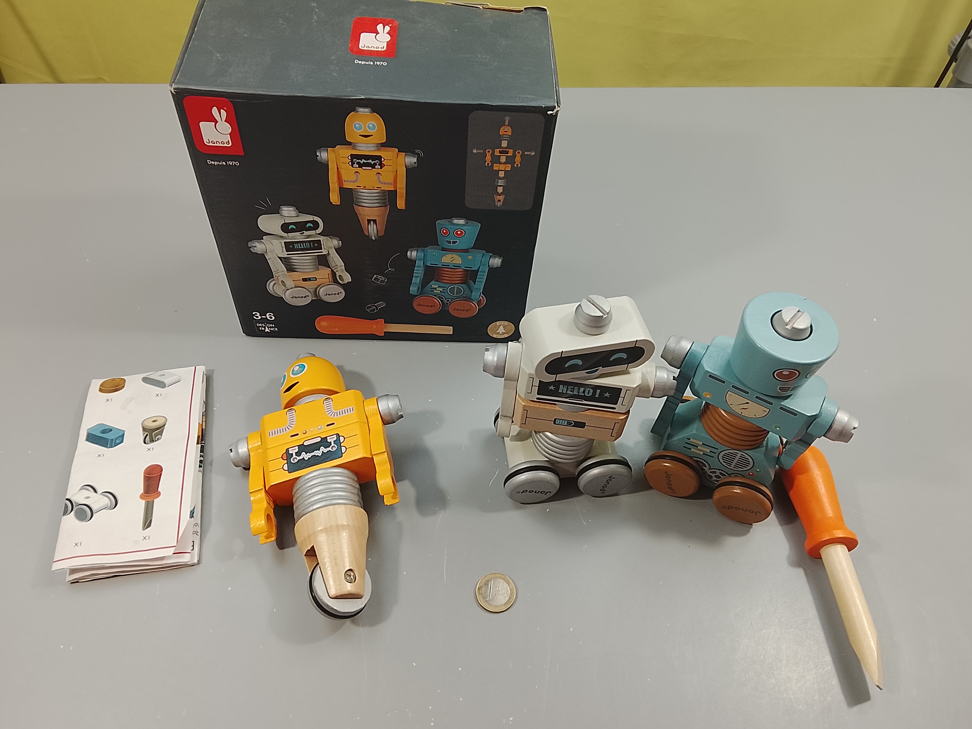 Robots constructions en bois Complet  (3-6a)