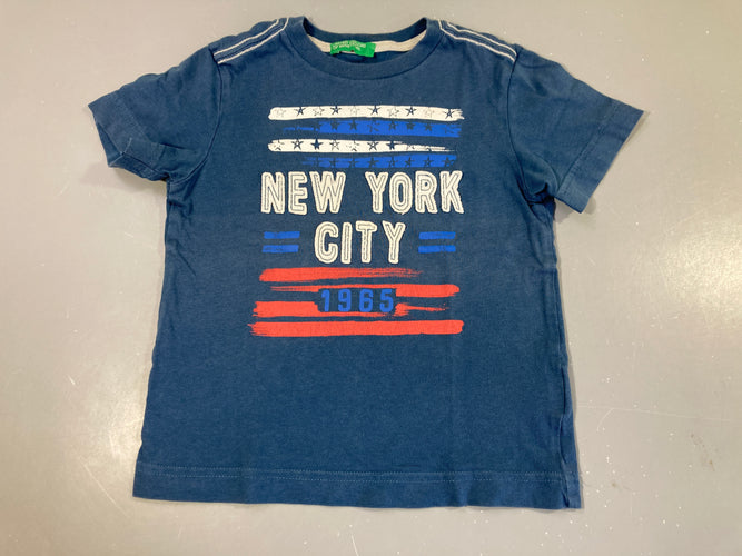 T-shirt m.c bleu New-York, moins cher chez Petit Kiwi