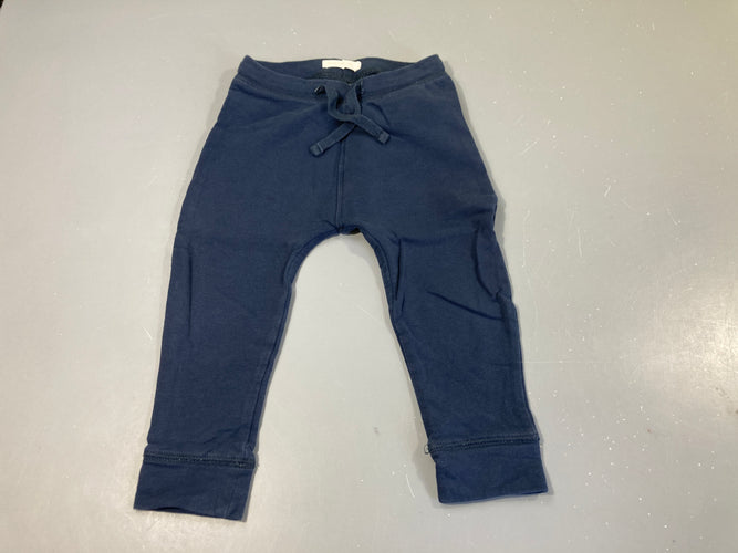 Pantalon jersey bleu marine, moins cher chez Petit Kiwi