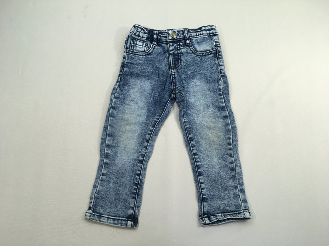 Jeans effet délavé, moins cher chez Petit Kiwi