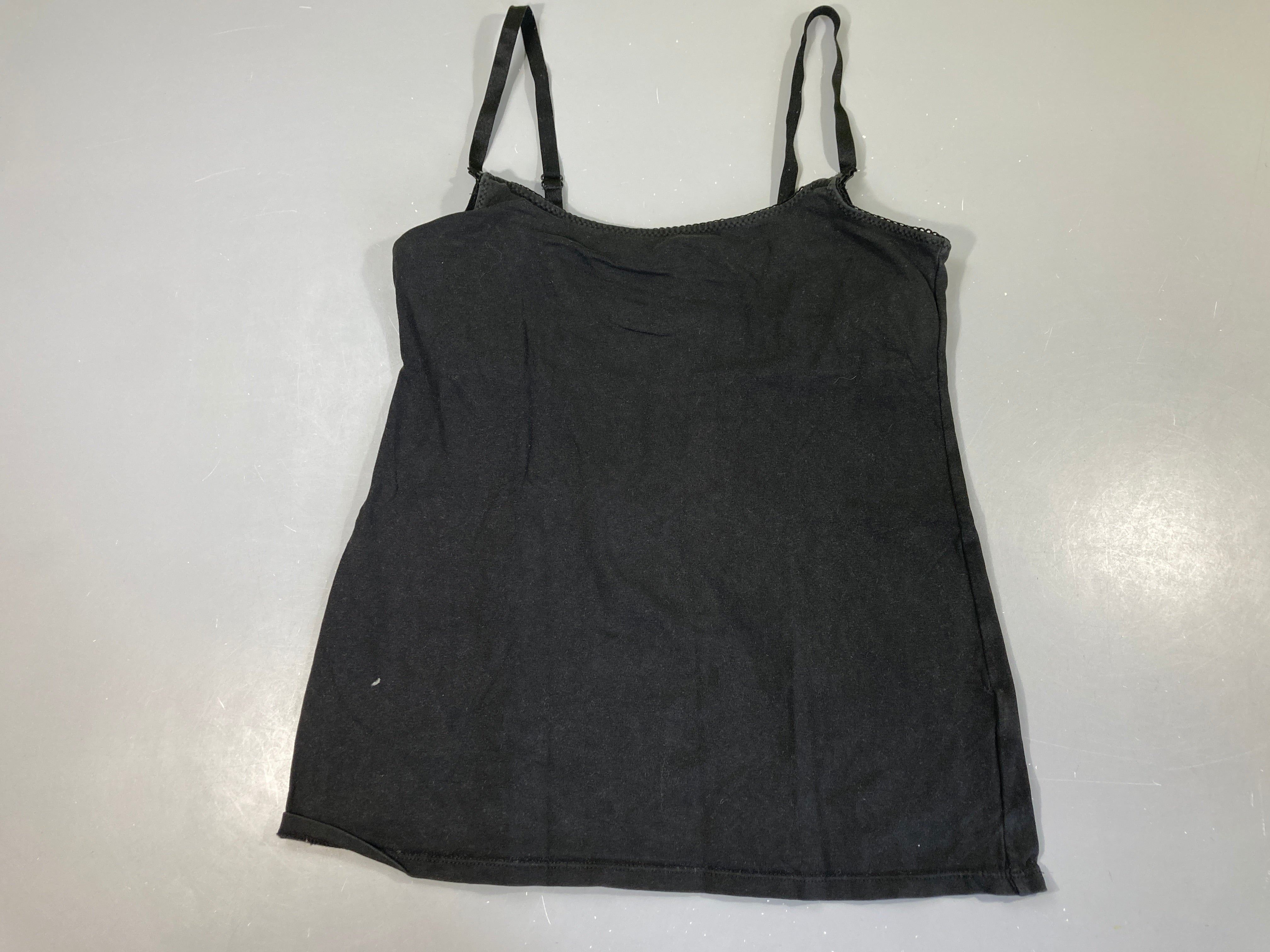 Top allaitement noir, brassière intégrée