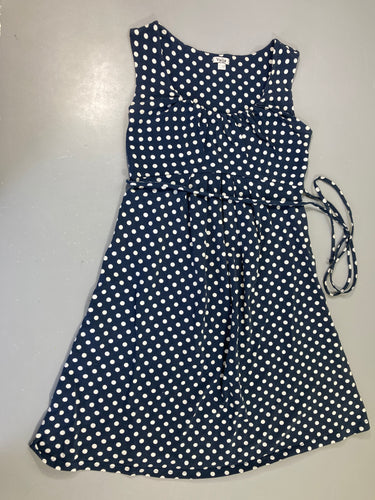 Robe de grossesse s.m jersey bleu marine pois, Valja, décolorée, moins cher chez Petit Kiwi