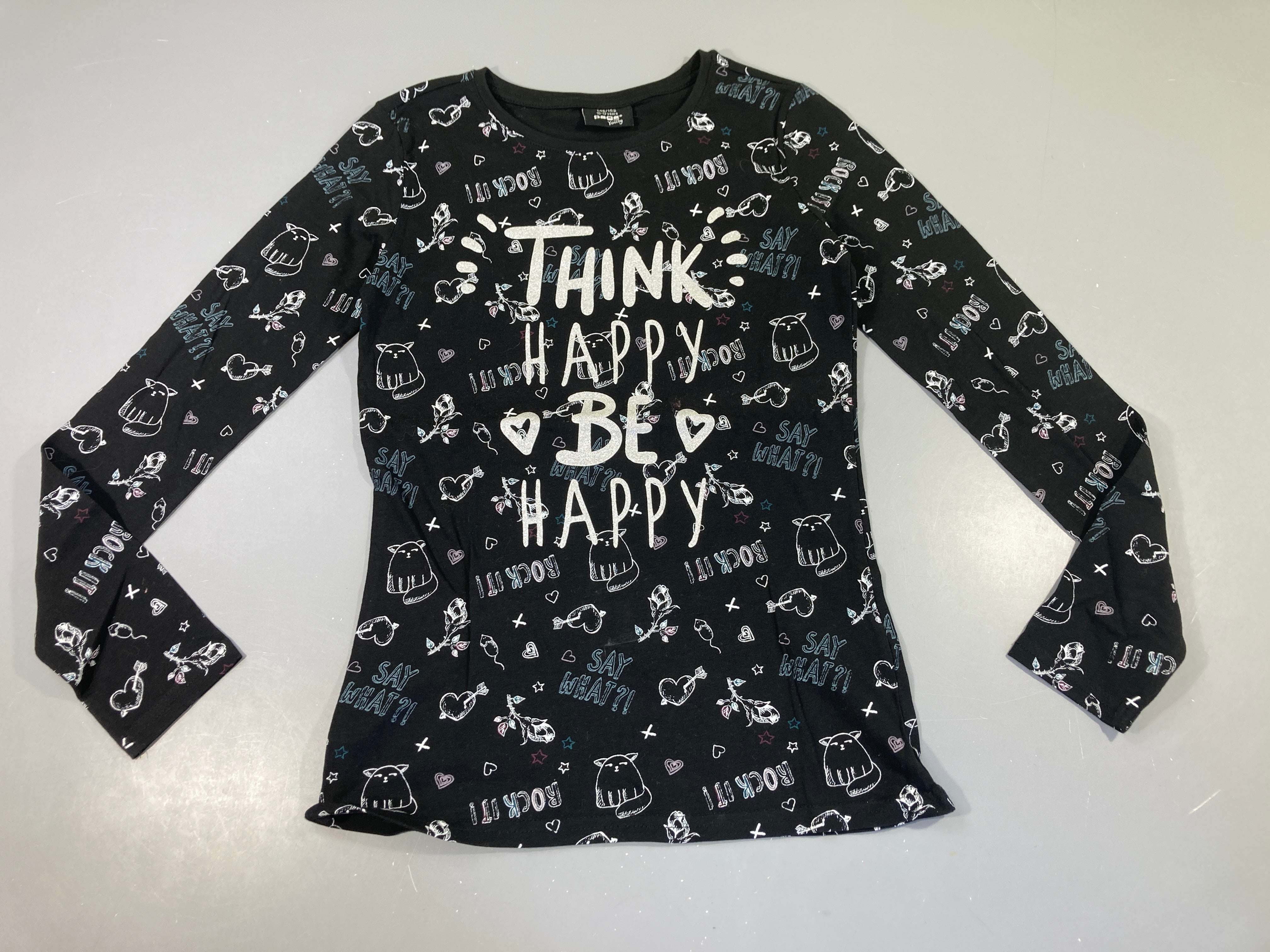 T-shirt m.l noir Think