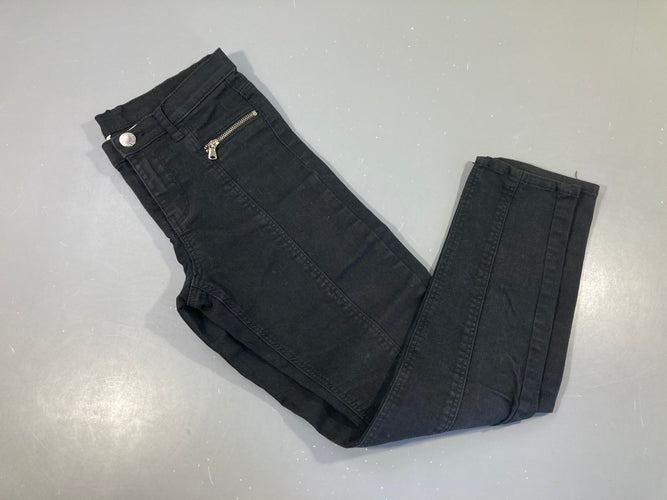 Pantalon noir poches zippées, moins cher chez Petit Kiwi