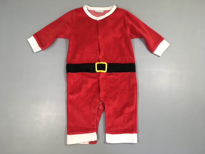Pyjama velours sans pied tenue de Noël, moins cher chez Petit Kiwi