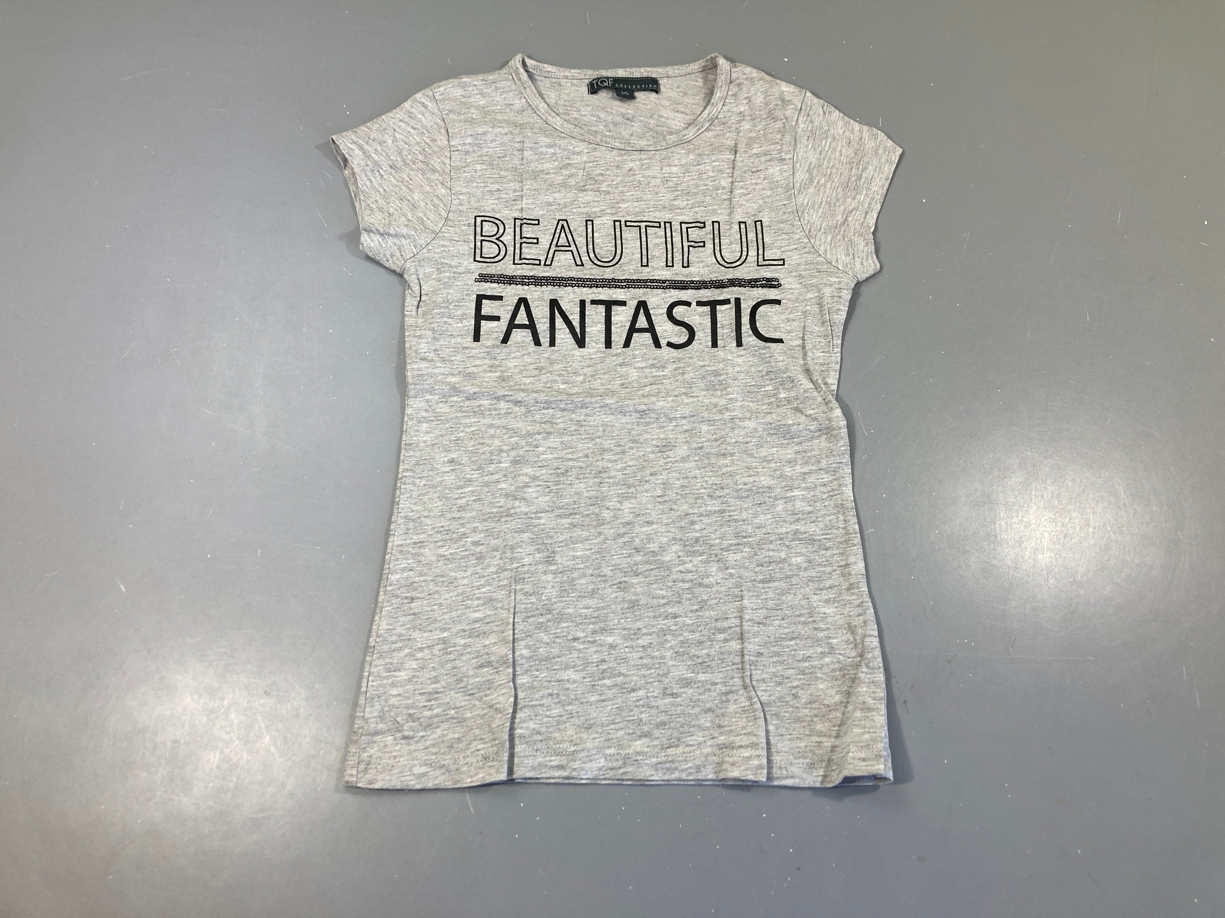 T-shirt m.c gris chiné Beautiful