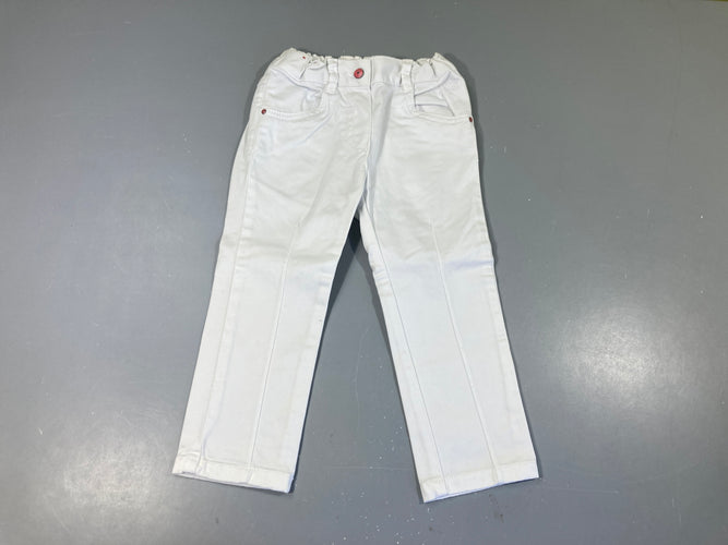 Pantalon blanc, moins cher chez Petit Kiwi