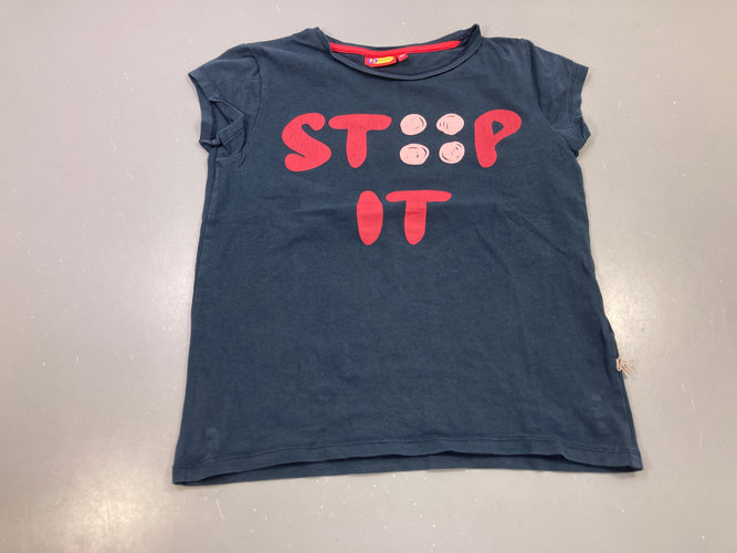T-shirt m.c bleu marine "Stoop it" rouge et rose, Ketnet, moins cher chez Petit Kiwi