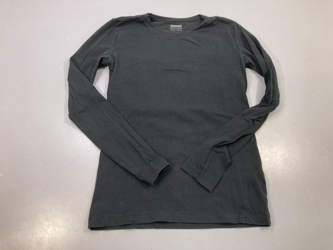 T-shirt m.l noir uni, moins cher chez Petit Kiwi