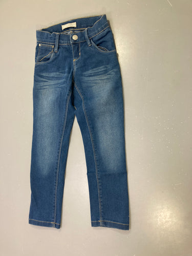 Pantalon jean bleu délavé, moins cher chez Petit Kiwi