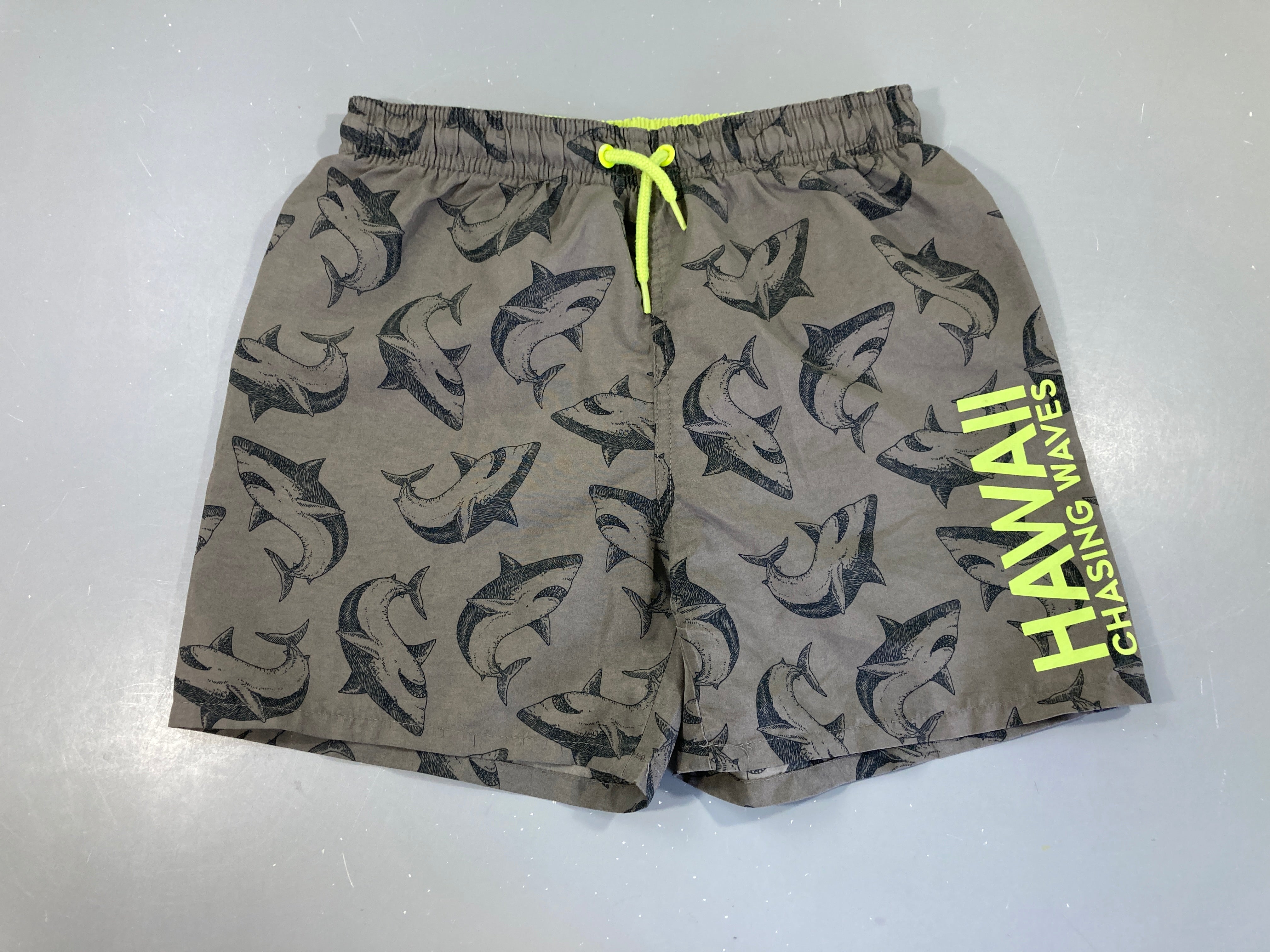 Maillot short Hawaii gris requins