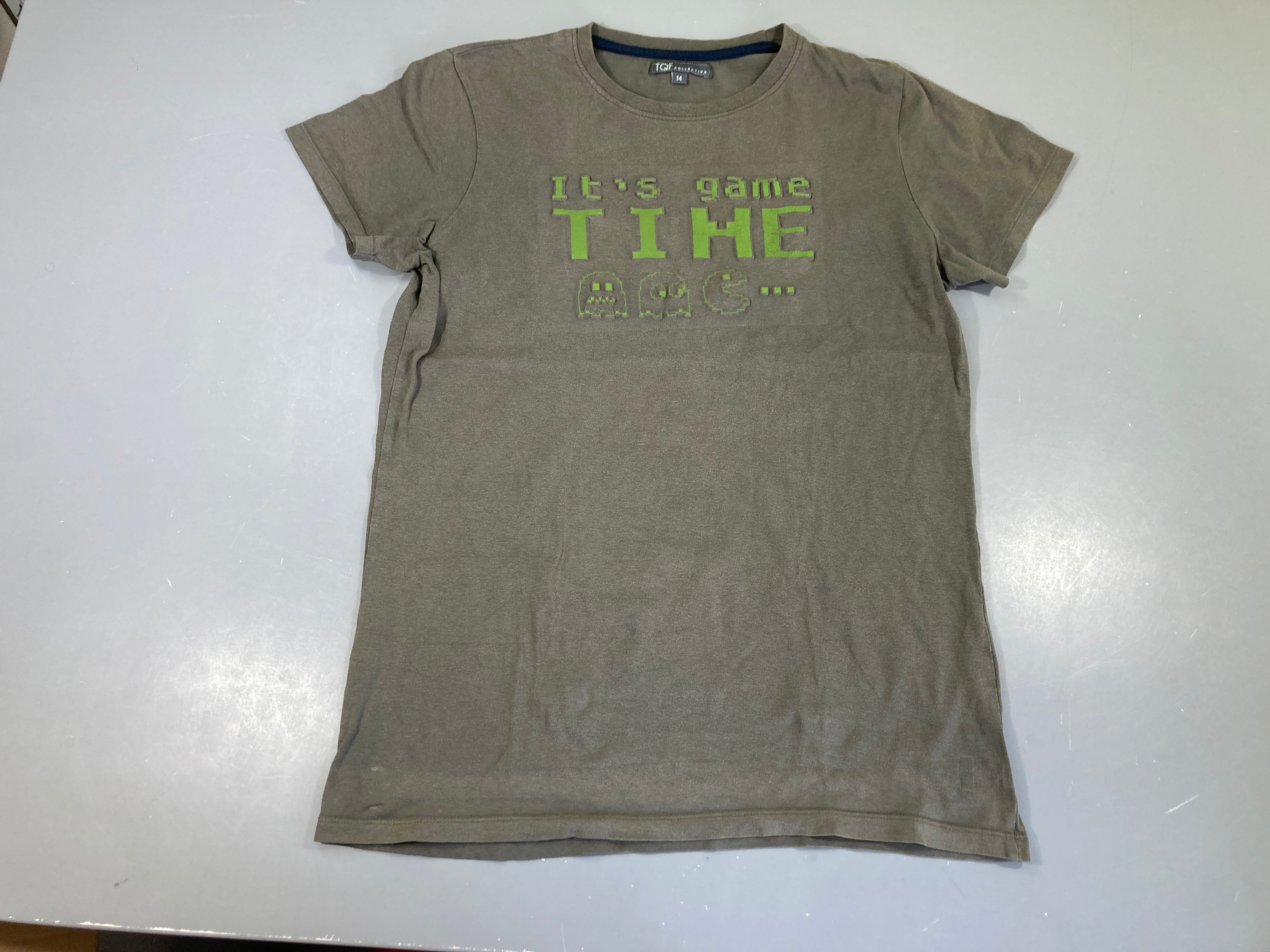 T-shirt m.c kaki Game un peu bouloché