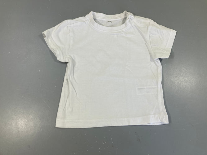 T-shirt m.c blanc, moins cher chez Petit Kiwi