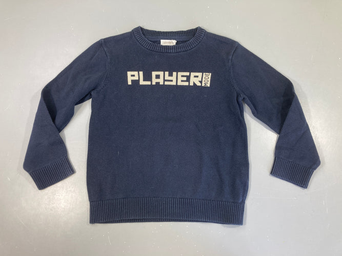 Pull bleu foncé Player, moins cher chez Petit Kiwi
