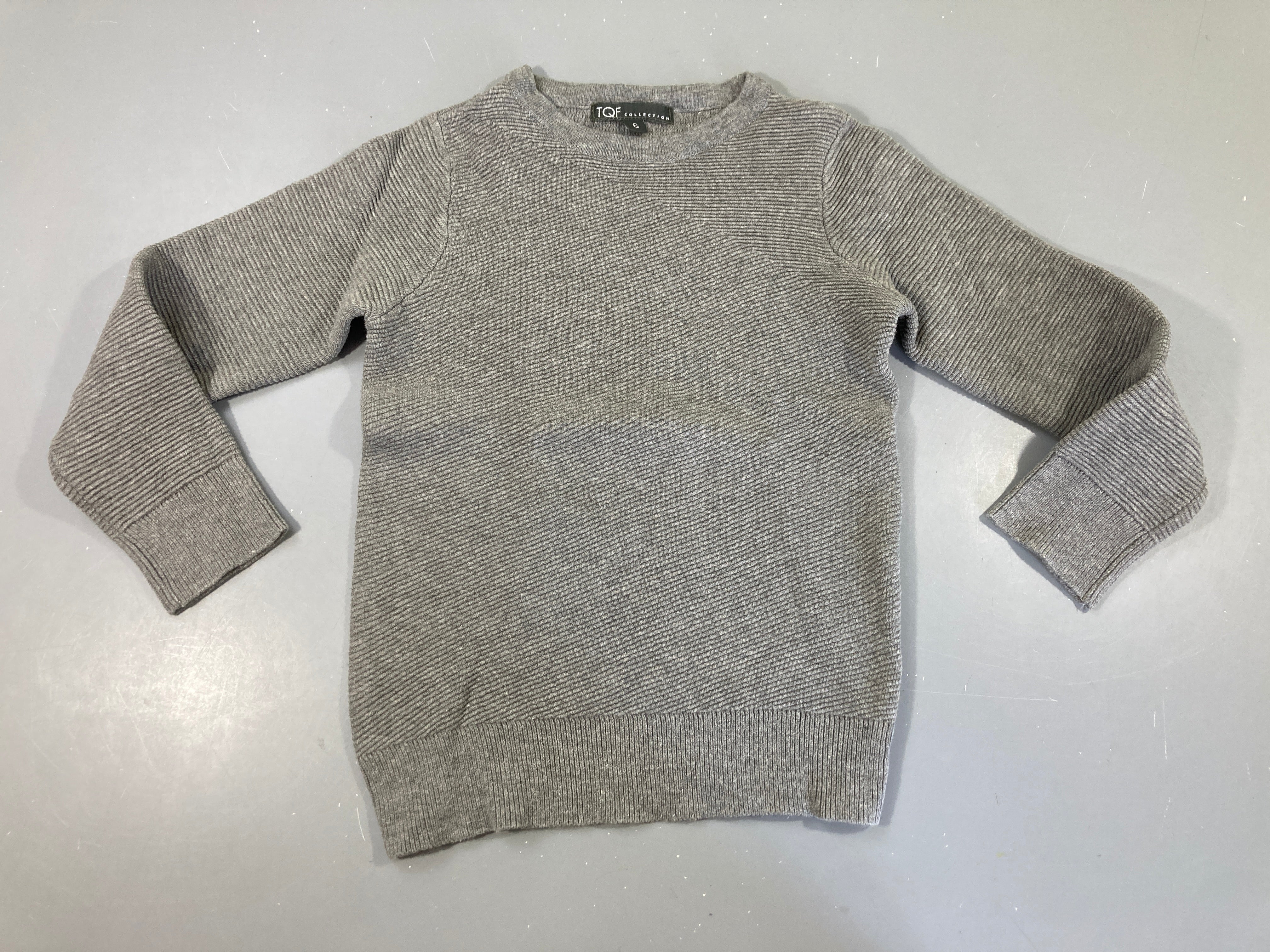 Pull texturé gris