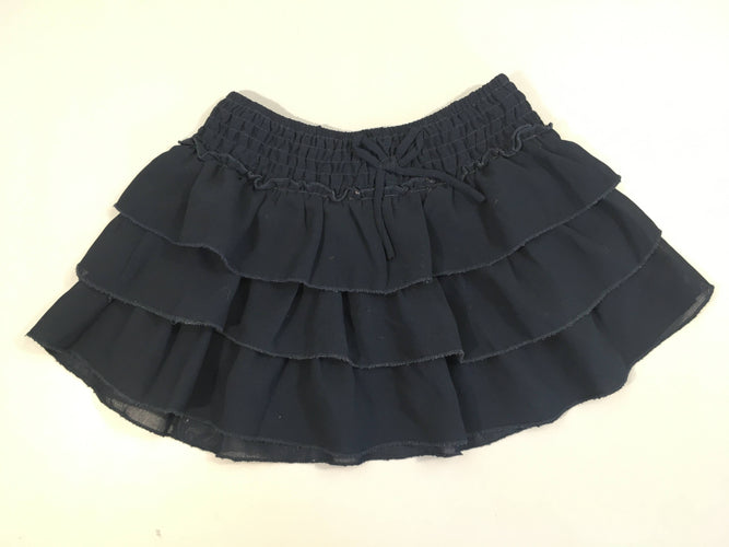 Jupe à volants tulles bleu marine, moins cher chez Petit Kiwi