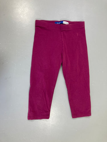 Legging 3/4 mauve, moins cher chez Petit Kiwi