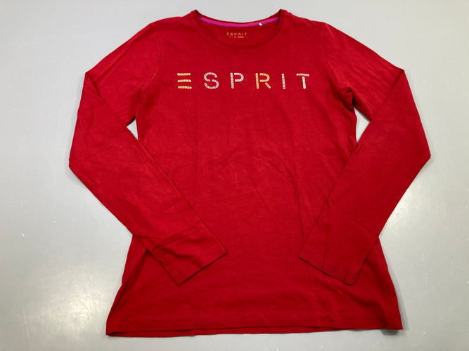 T-shirt m.l rouge logo Esprit sequins, moins cher chez Petit Kiwi