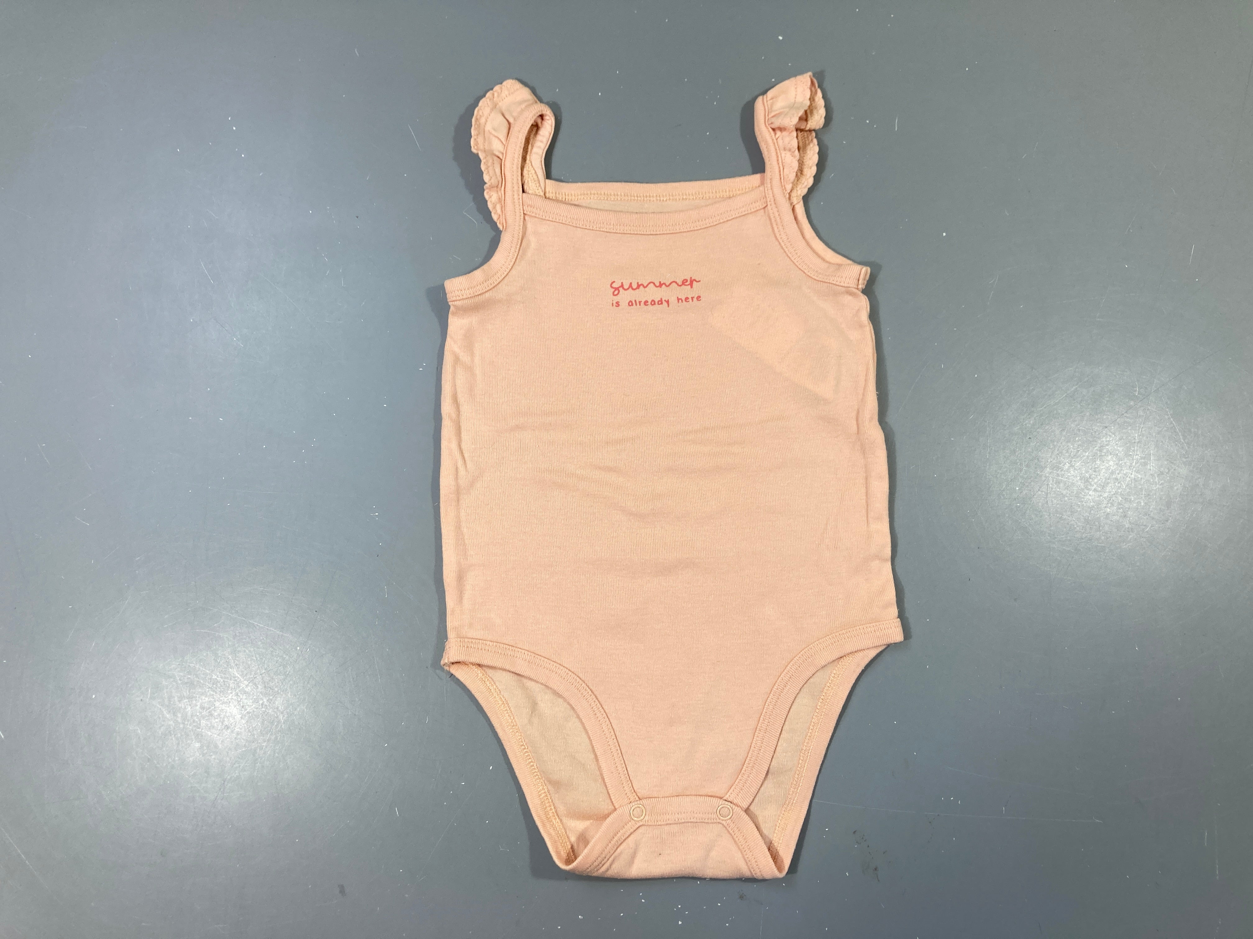 Body s.m blanc rayé corail