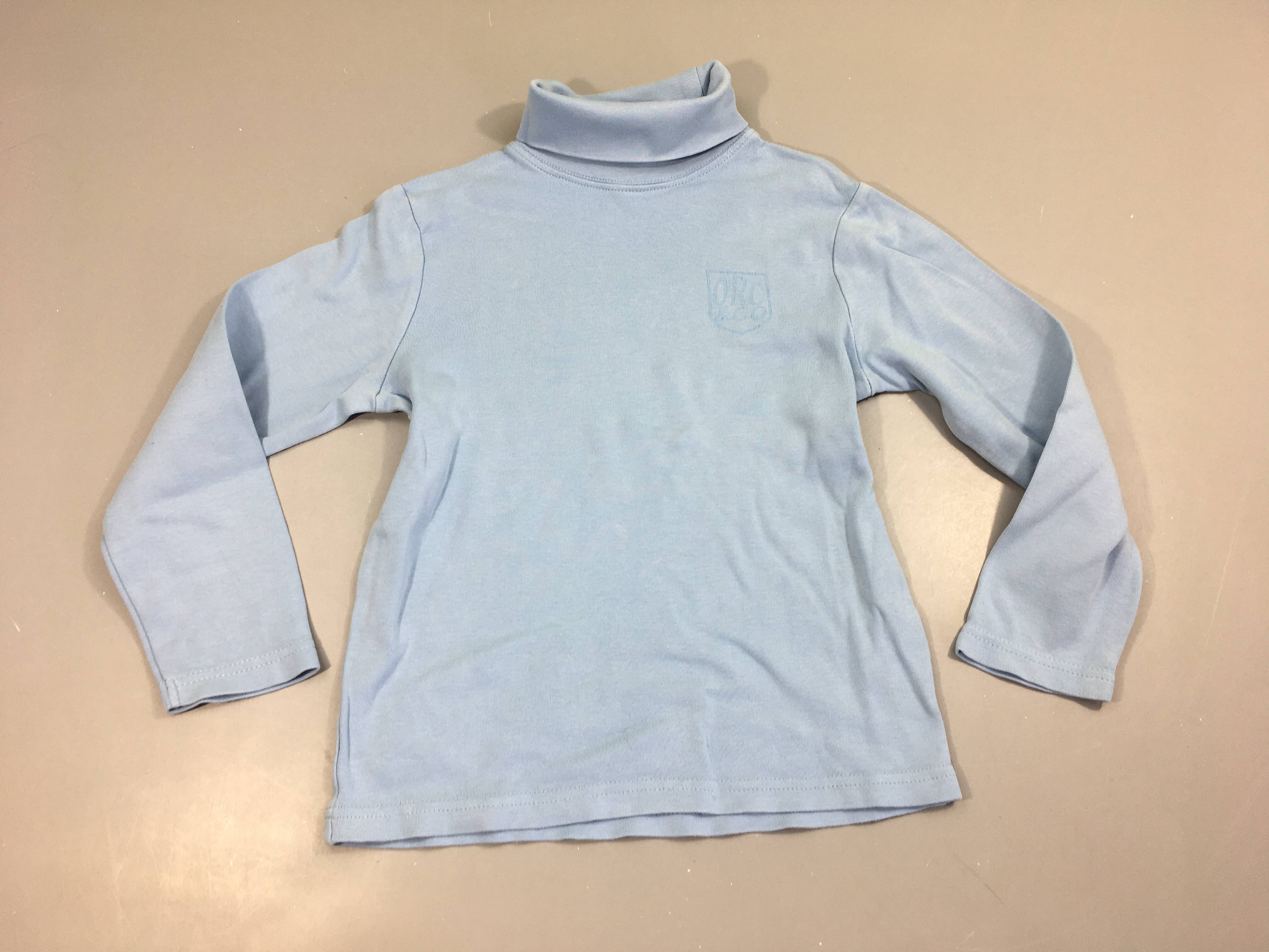 T-shirt m.l col roulé bleu clair ORC