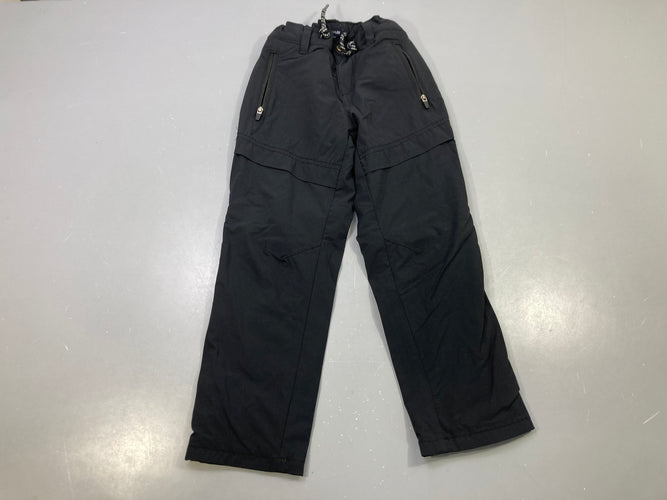 Pantalon doublé noir, poches zippées, doublé polar, moins cher chez Petit Kiwi