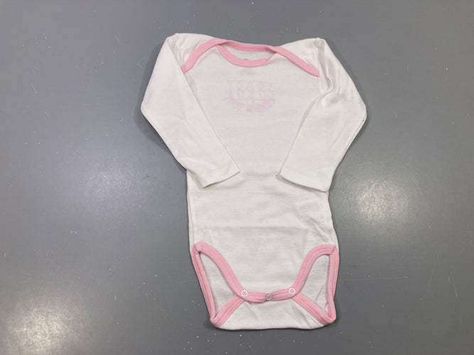 Body m.l blanc BB, moins cher chez Petit Kiwi