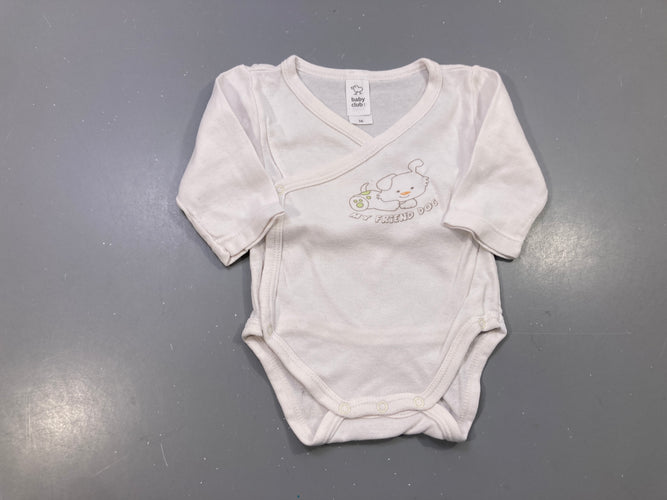 Body m.l blanc friend dog, moins cher chez Petit Kiwi