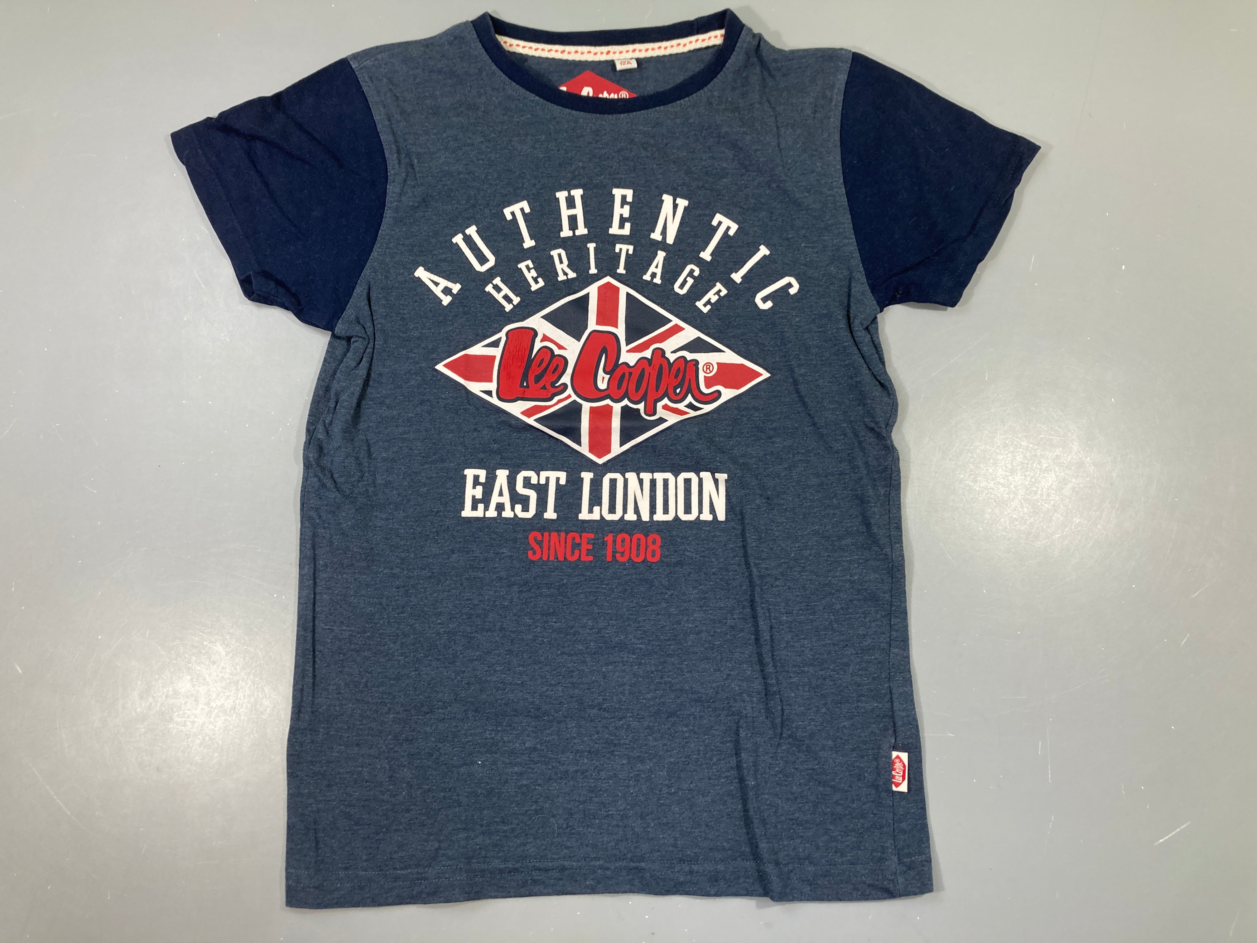 T-shirt m.c bleu chiné Lee Cooper