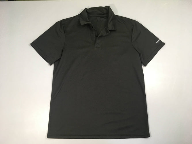 Polo m.c noir Artengo, equarea, moins cher chez Petit Kiwi
