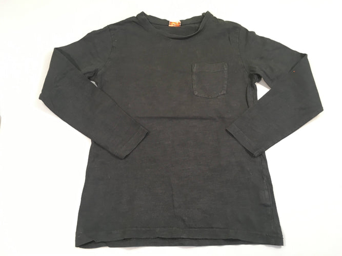 T-shirt m.l noir avec poche, moins cher chez Petit Kiwi