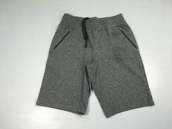 Bermuda gris chiné, moins cher chez Petit Kiwi