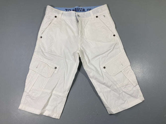 Bermuda blanc, moins cher chez Petit Kiwi